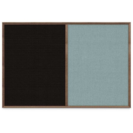 United Visual Products Slim Style Indoor Enclosed Corkboard, 24 UV502SCH-WHITE-COBACC